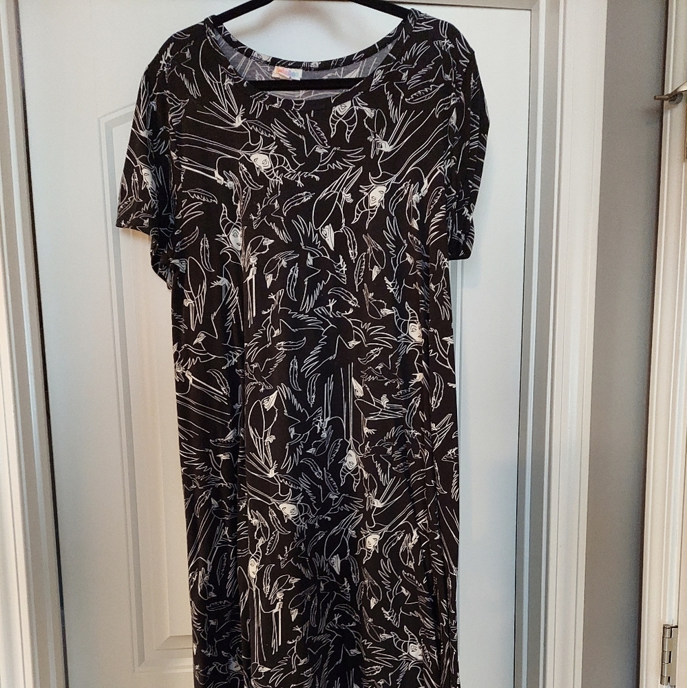 Lularoe Disney Maleficent Carly 2XL